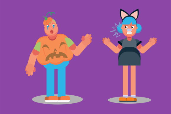 A Boy and a Girl - Halloween Costumes