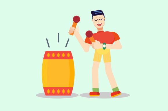 Asian Character Vector Illustration