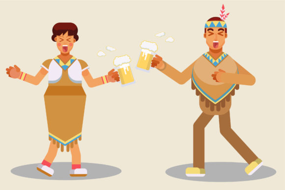 Boy and Girl a Toast Together-Characters