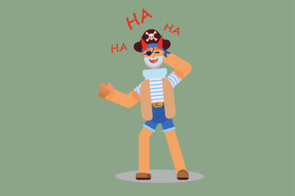 Character - a Pirate Excessive Laughter