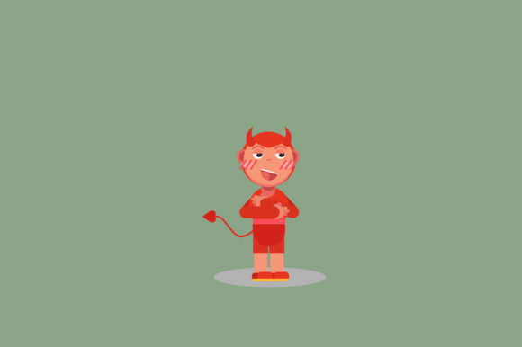 Character of Smiling Little Devil