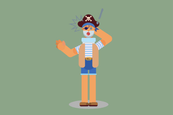 Character - Pirate Shocked Expression