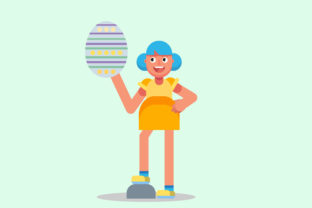 Characters Easter Illustration