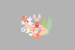 Characters Easter Vector Illustration