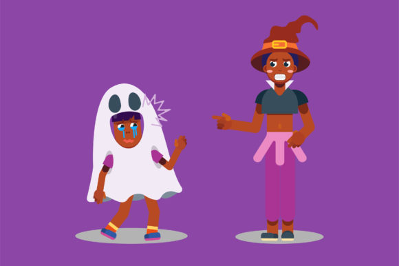 Characters of a Witch and a Girl