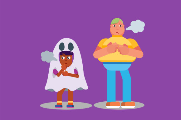 Characters of Boy and Little Ghost