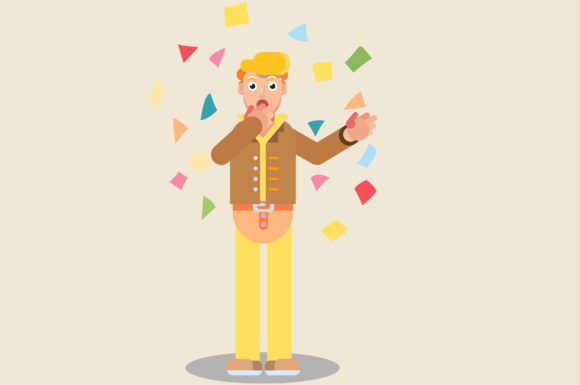 Characters of Surprised Man