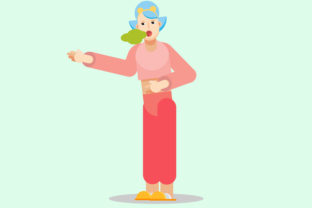 Characters Romance Vector Illustration