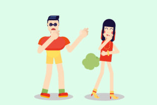 Disgusting Character Vector Illustration