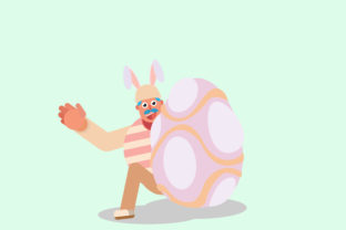 Easter Character Vector Illustration