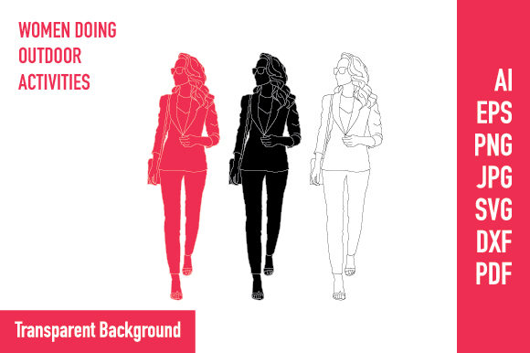 Flat Illustration Women on the Street