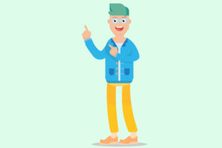 Student Character Vector Illustration