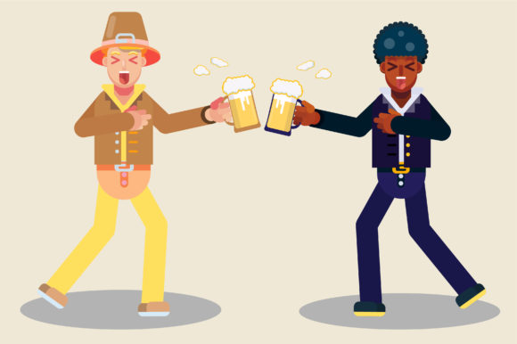 Thanksgiving Character-a Toast Together