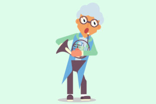 Young Musician Vector Illustration
